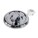 2613-T Tub/Shower Double Handle Trim Kit for Moen, Acrylic & Metal Handle, Chrome Finish Faceplate Trim - 10001