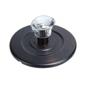 2619-T Tub/Shower Single Handle Trim Kit for Moen Chateau Style, Acrylic Handle,   Oil Rubbed Bronze (ORB) Finish Faceplate Trim