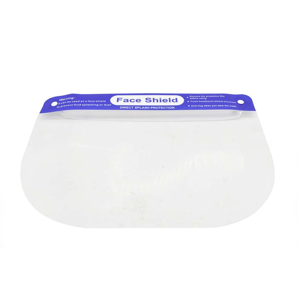 Safety Face Shield  Lightweight Transparent Shield with Strecthy Elastic Band - 12 PACK