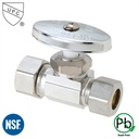 5470-T 5/8" Comp x 3/8" Comp Multi-Turn Straight Stop Valve (4400470)