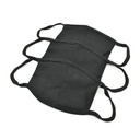 ASSORTED REUSABLE FACE MASKS (BLACK)  3/PACK