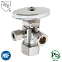 5596-T 5/8" Comp. x 3/8" Comp x 1/4" Comp Multi-Turn Angle Stop Valve  (4401196 & 1196-T)