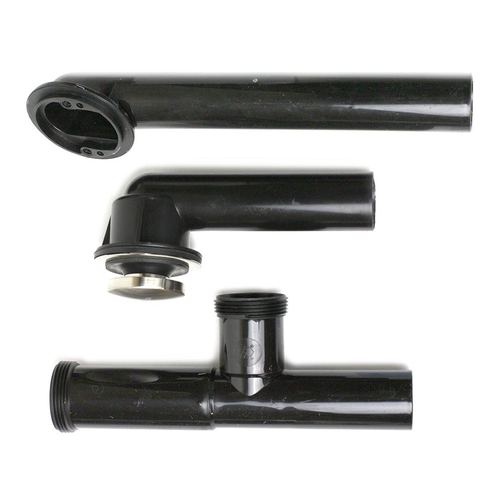 5776-T 1-1/2" ABS Bath Waste Overflow  w/ Tip Toe Drain (Satin Nickel)