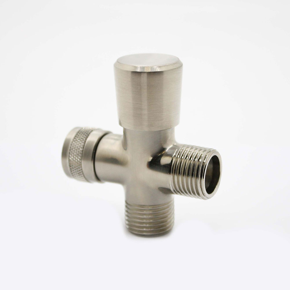 5787-T PUSH/PULL Shower Diverter Satin Nickel PVD Finish