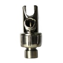5788-T Plastic Shower Arm Mount with Satin Nickel Brass Ball