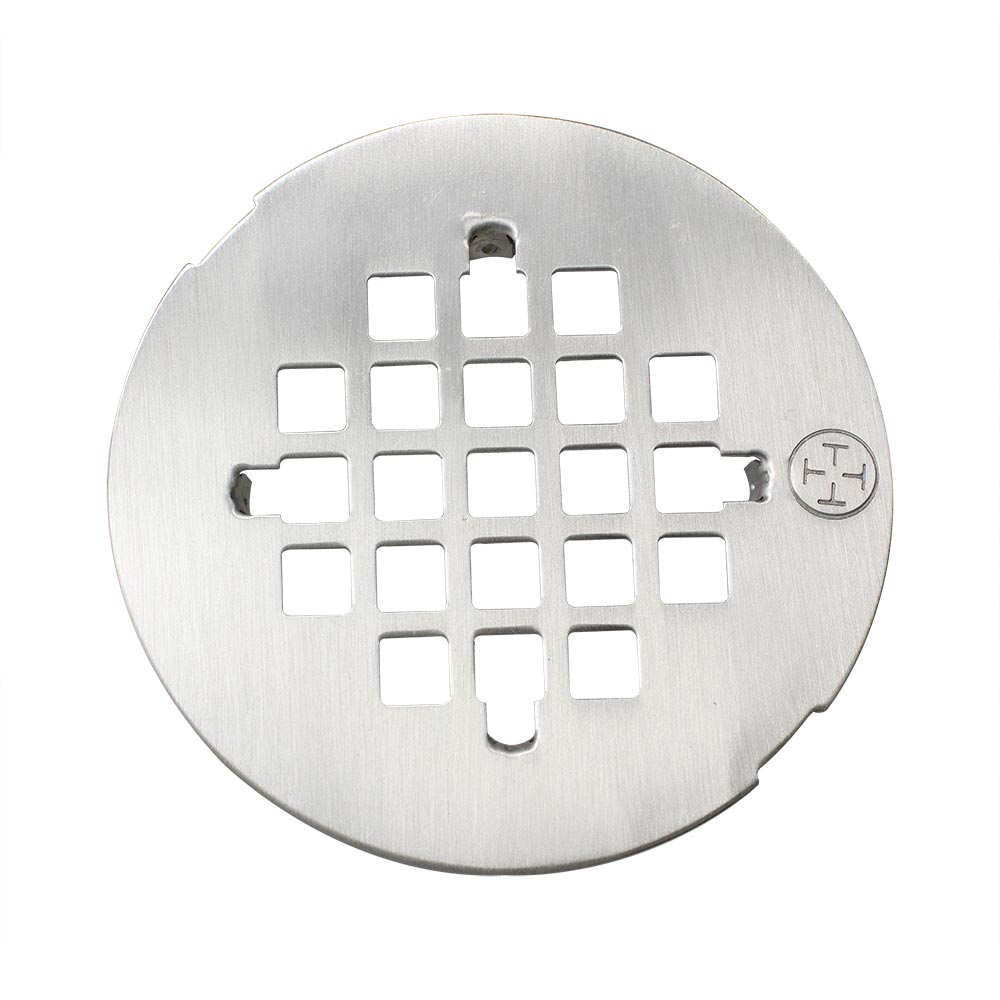 5795-T 4-1/2" Shower Drain Square Grid Strainer - Satin Nickel
