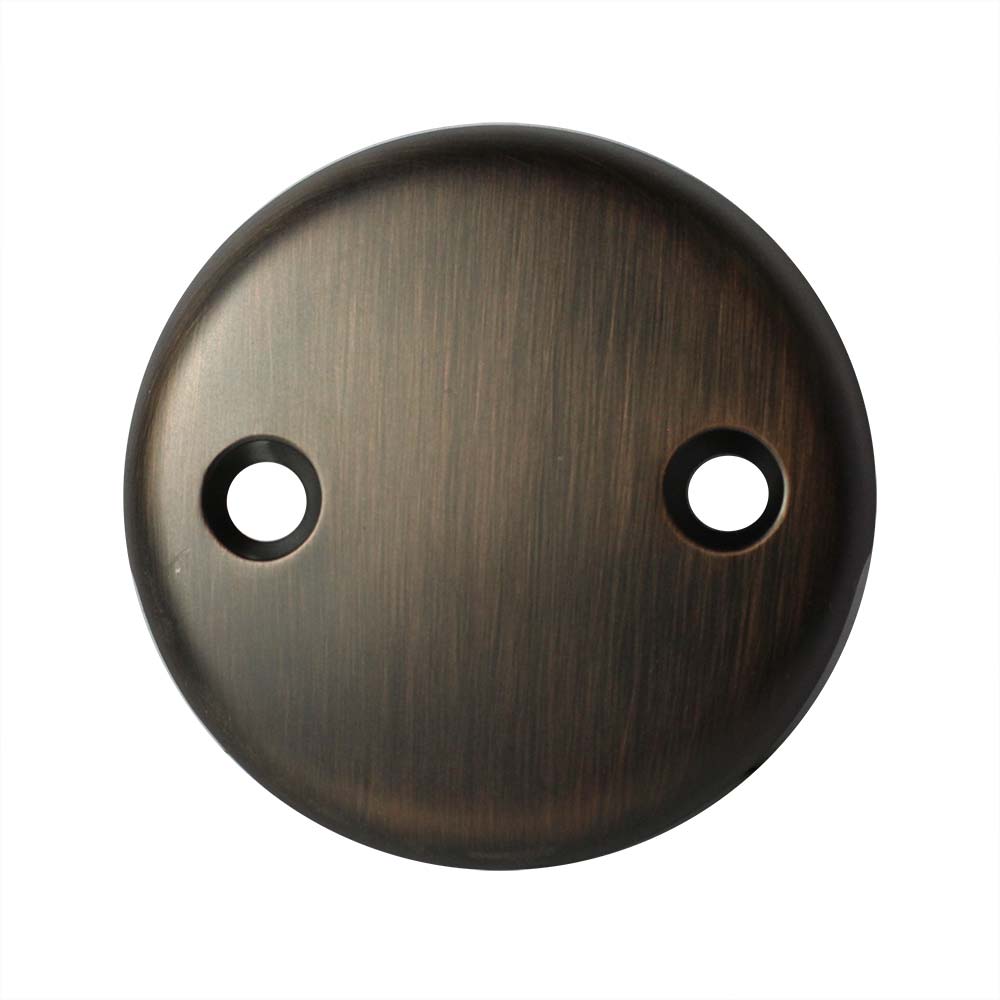 5869-T Face Plate, 2 Hole with Brass Screws, Oil Rubbed Bronze Finish
