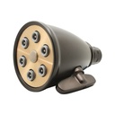 5885-T 6-Jet Adjustable Spray Brass Shower Head - ORB