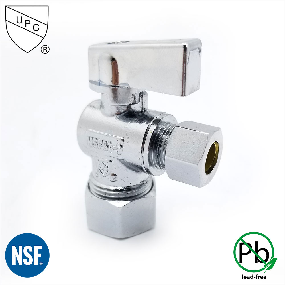 6459-T 5/8" Comp x 1/4" Comp Quater-Turn Angle Stop Valve (4402459 & 2459-T)