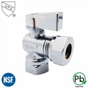 6460-T 1/2" FIP x 1/2" Slip Joint Quater-Turn Angle Stop Valve  (4402460)
