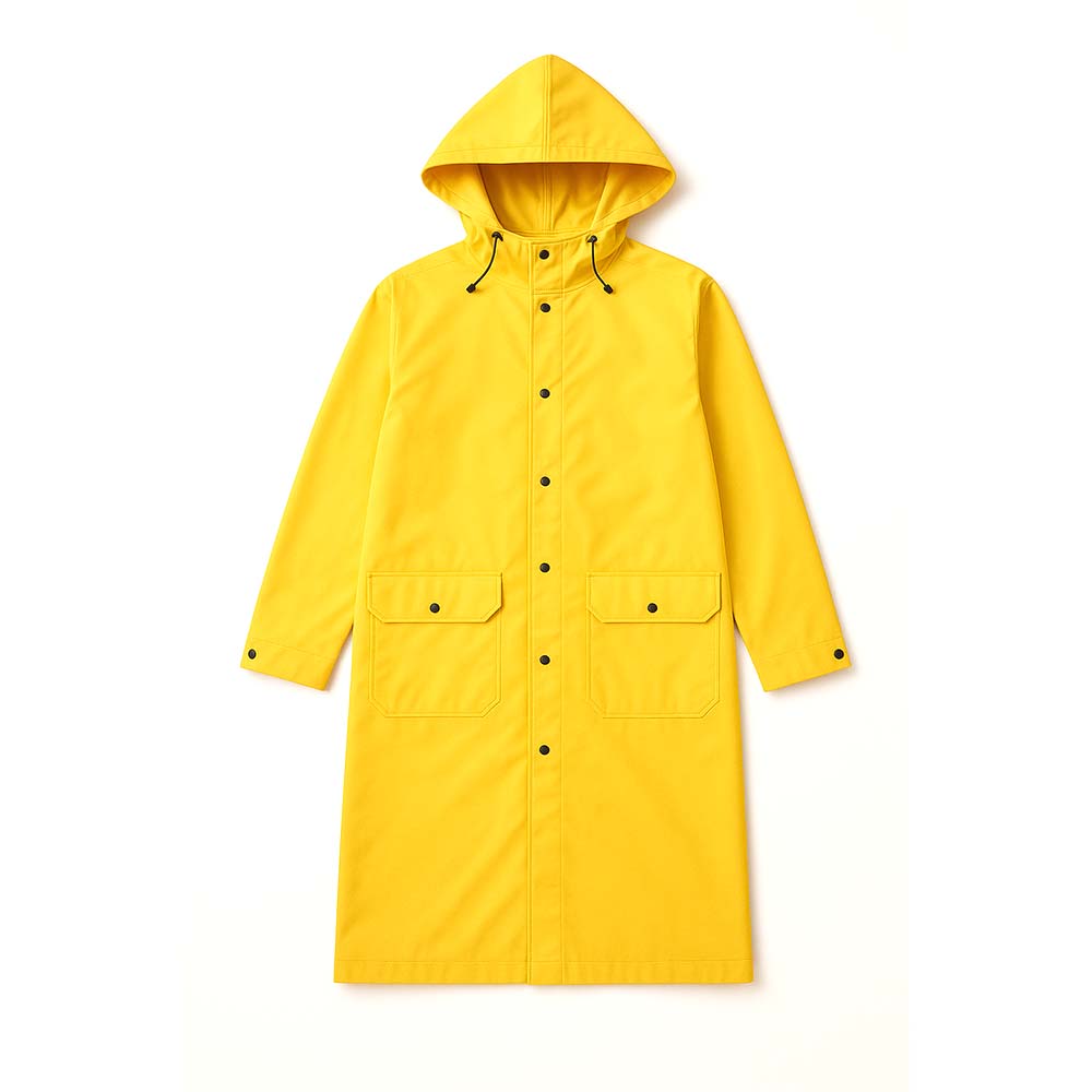 PVC Rain Coat with Reflective Tape  - XL
