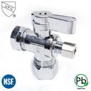 6489-T 5/8" Comp x 1/2" Slip Joint x 3/8" Comp Quater-Turn Angle Stop Valve(4402489 & 2489-T)