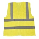 High Visibility Safety Vest with Reflective Stripes, X-Large, Neon Yellow 