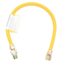 8688-T,  3/8" OD  X 1/4" ID - 1/2" MIP x 1/2" FIP , 36  in Length  YELLOW GAS FLEX with GASTOP VALVE