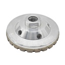 4" Diamond Turbo Cup Wheel 5/8" x 11 Threads, Aluminum Body