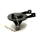 B-257V Universal Heavy-Duty Anchor Toilet Repair Flapper - Black