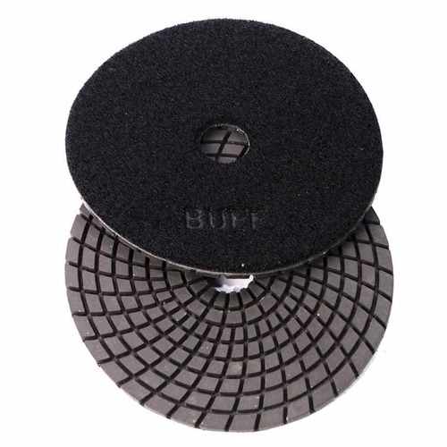 5' Wet Buffing Pad Black Super Premium