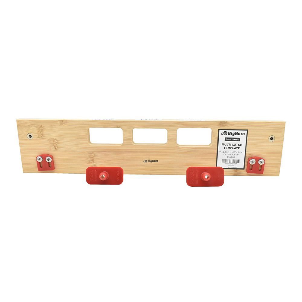 Multi-Latch Template - 1" X 2-1/4", 1-1/16" X 2-1/4" Or 1-1/8" X 2-1/4" Deadbolt