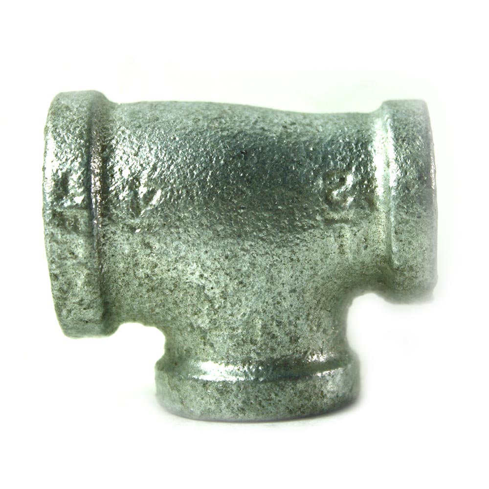 3/4" x 1/2" x 1/2" Galvanized Steel Reducer Tee