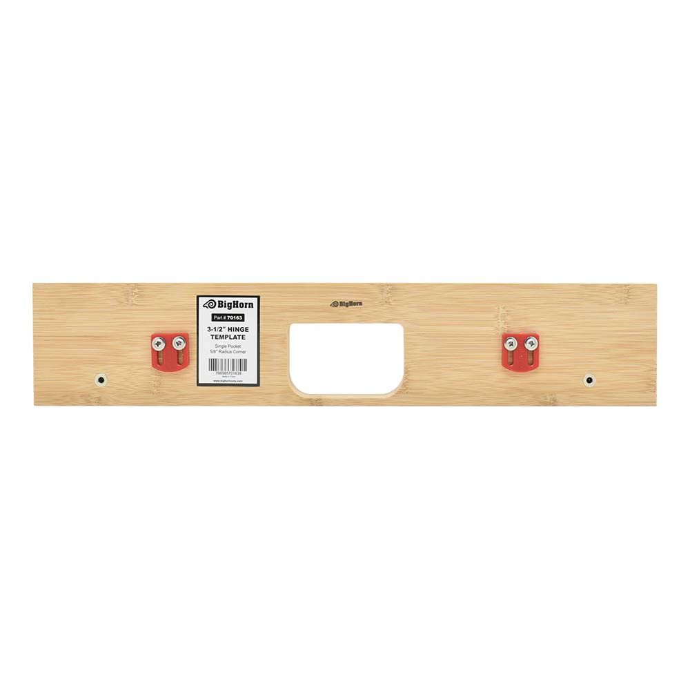 3-1/2" Hinge Template, Single Pocket, 5/8" Radius Corner