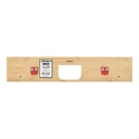 3-1/2" Hinge Template, Single Pocket, 5/8" Radius Corner