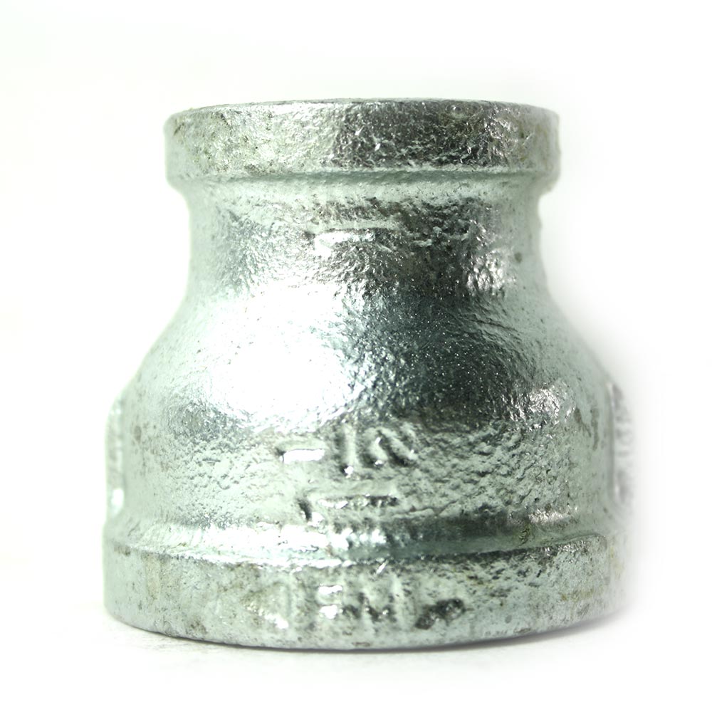 1-1/2" x 1" Galvanized Steel Reducer Coupling