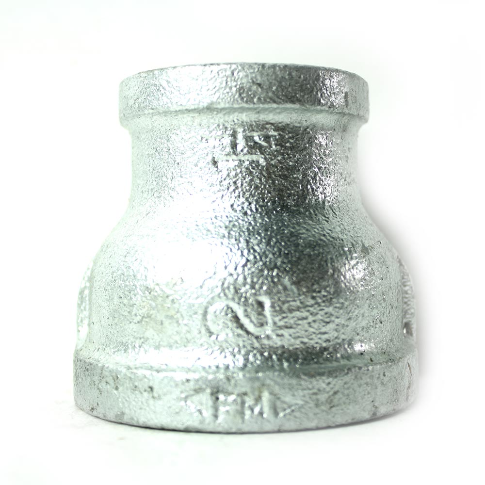 2" x 1-1/4" Galvanized Steel Reducer Coupling