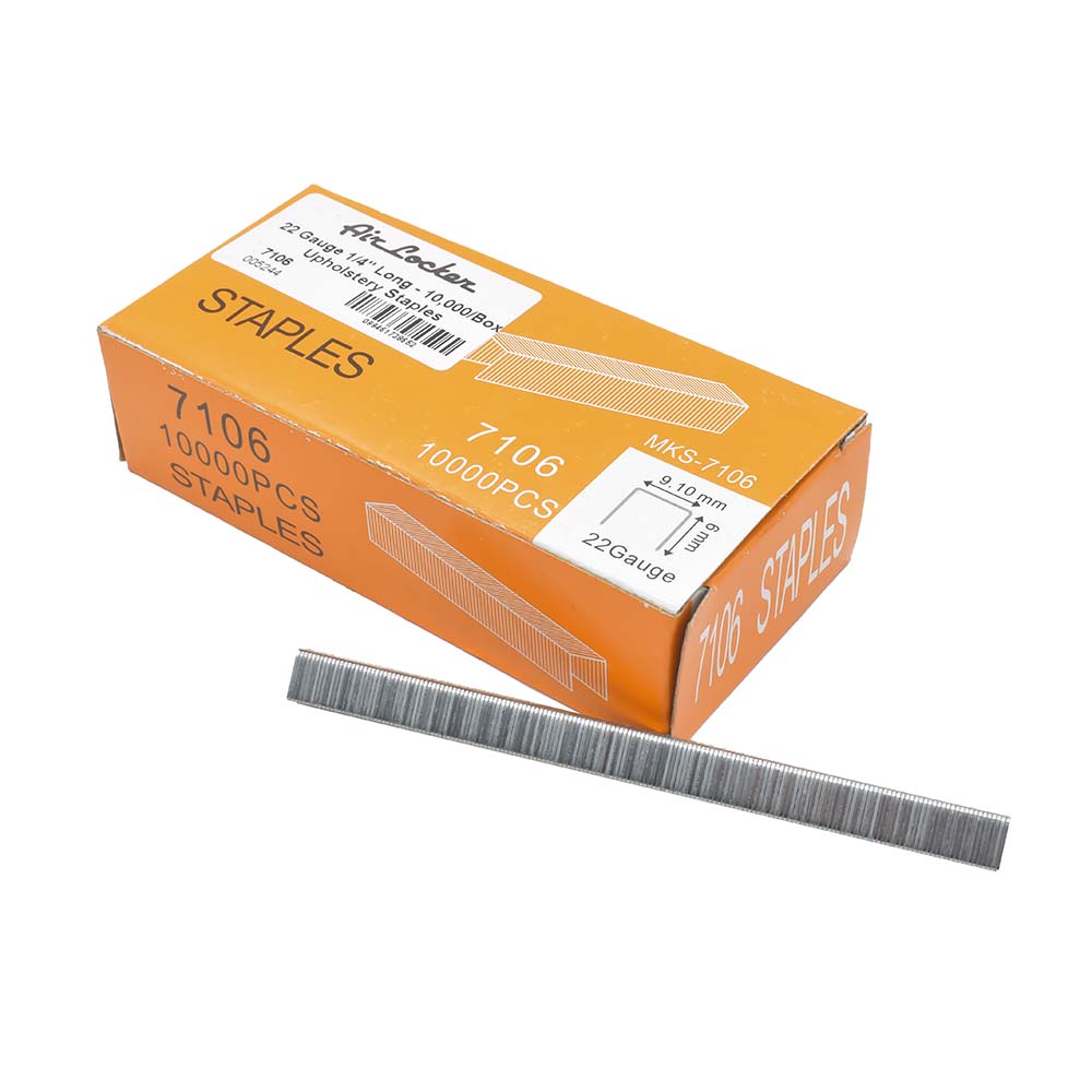 22 Gauge Upholstery Staples - 1/4" - 10000/Pack
