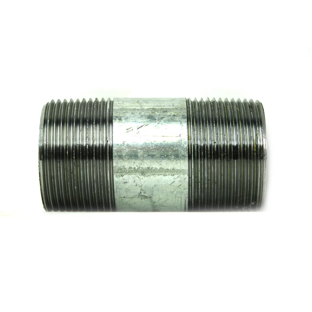 1-1/4" x 3" Galvanized Steel Nipple
