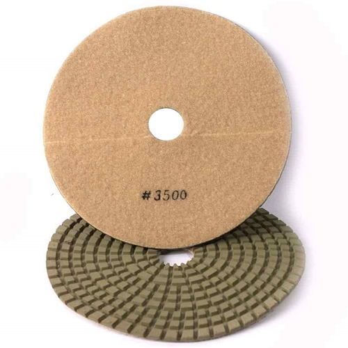 7" Wet Diamond Polishing Pad, 3mm - 3500 Grit
