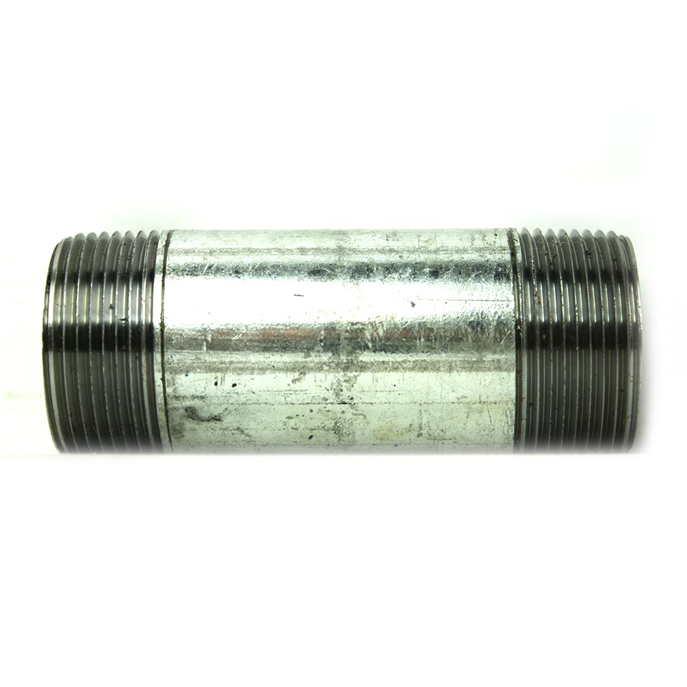 1-1/4" x 4" Galvanized Steel Nipple
