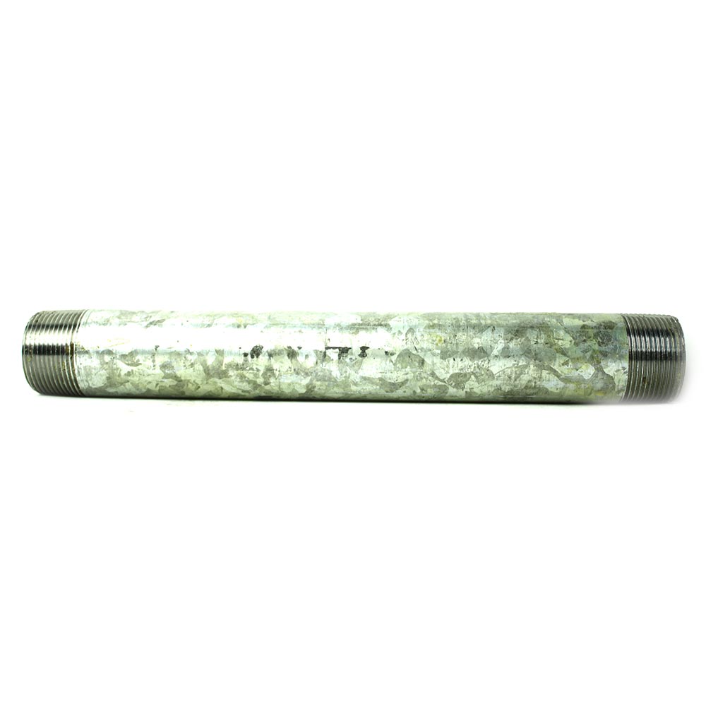 1-1/4" x 12" Galvanized Steel Nipple 
