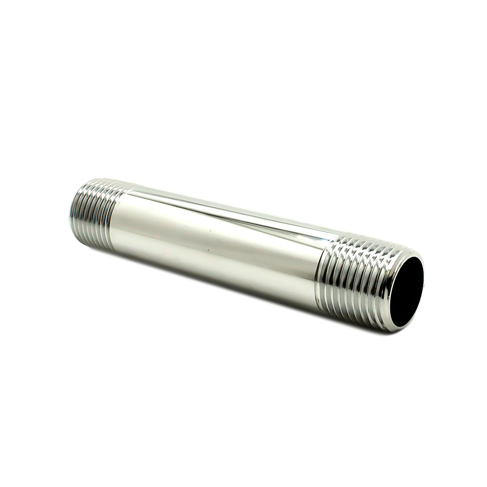 1/2" x 1-1/2" Chrome Plated Brass Nipple