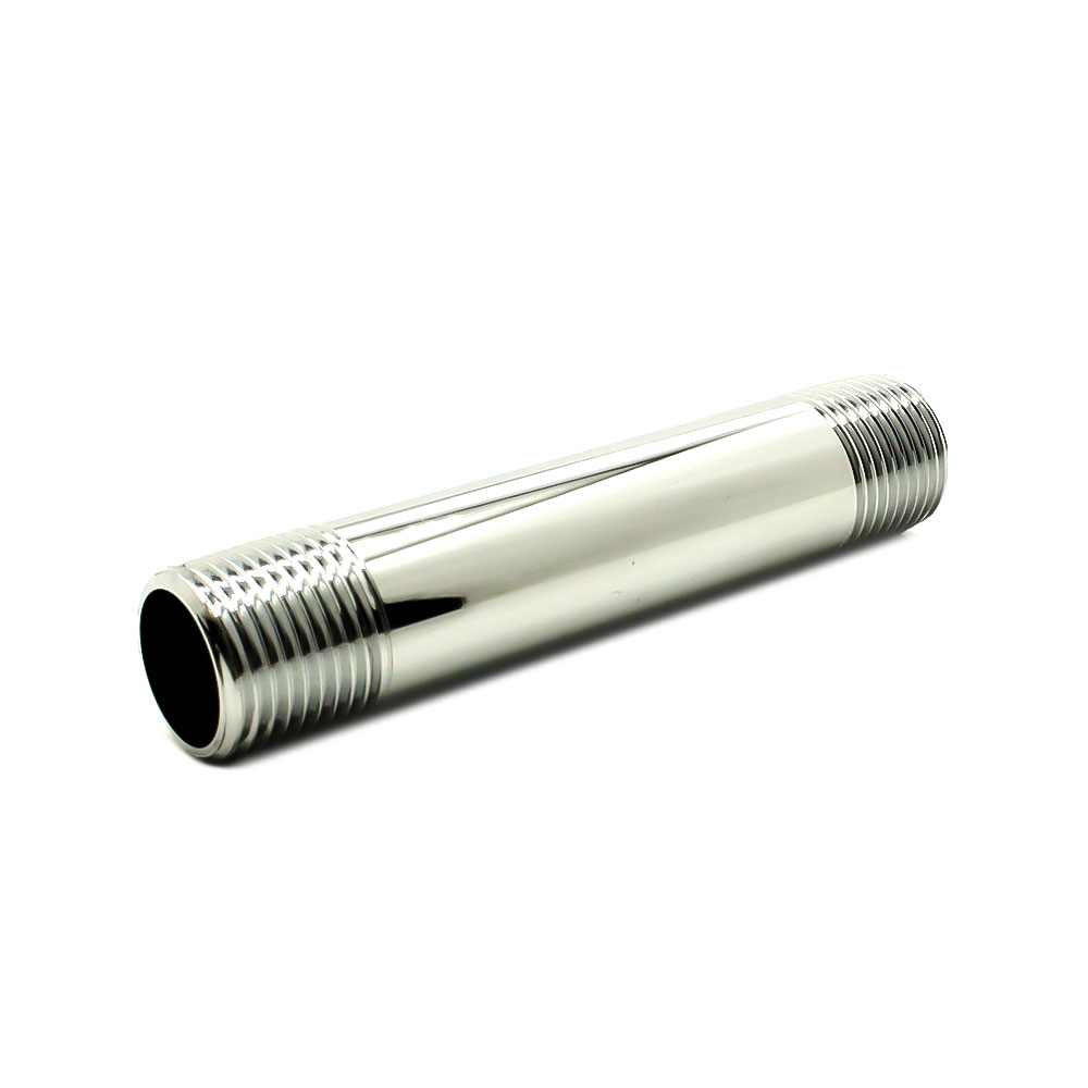 1/2" x 2" Chrome Plated Brass Nipple