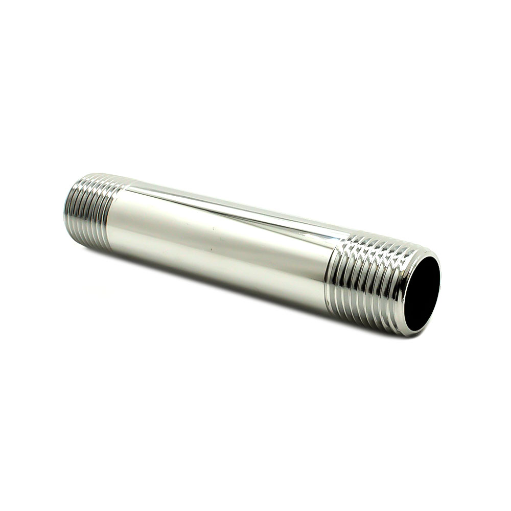 1/2" x 5" Chrome Plated Brass Nipple