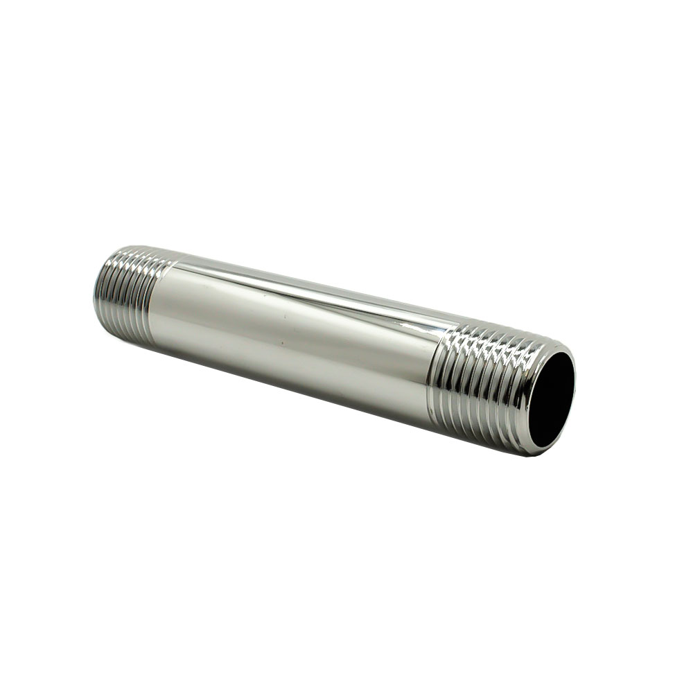 1/2" x 6" Chrome Plated Brass Nipple