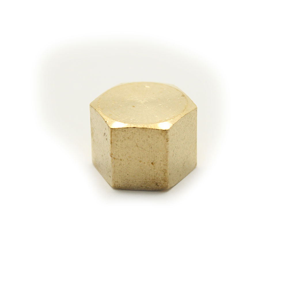 1/2" Brass Cap (BARSTOCK)
