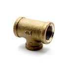1/2" x 1/2" x 3/8" Reducer Brass Tee