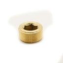 1/2" Brass Countersunk Plug