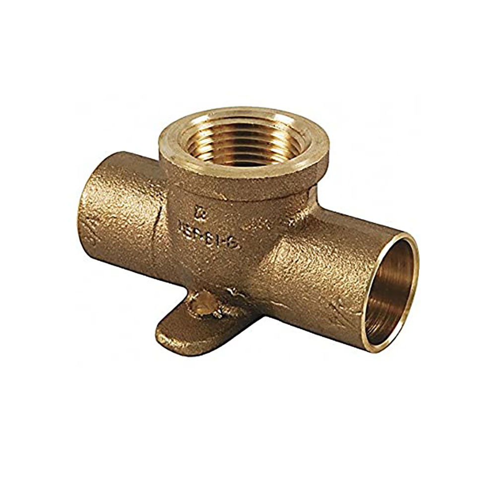 1/2" Copper X 1/2" FIP Cast Drop Ear Tee
