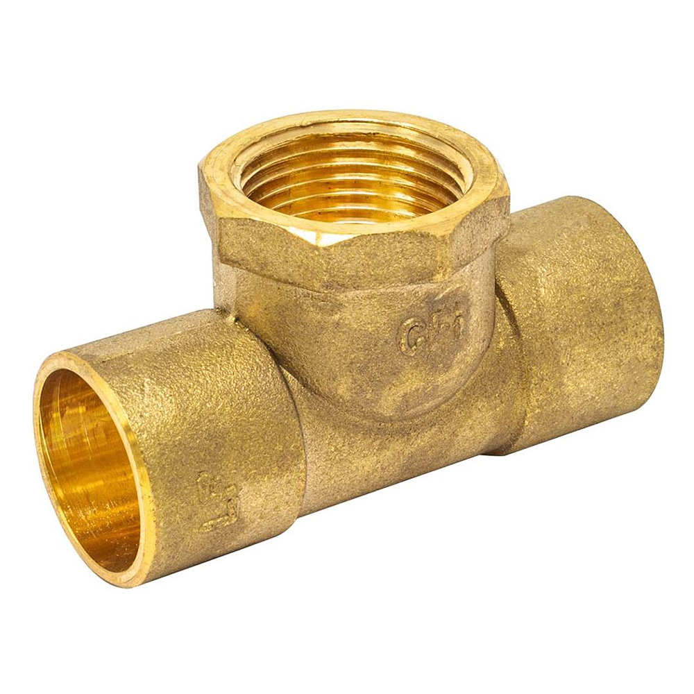 3/4" Copper X 3/4" FIP Cast Tee