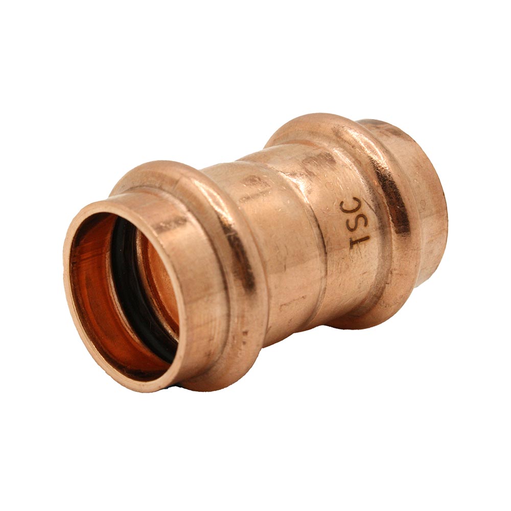 3/4" Copper Press Coupling with Stop