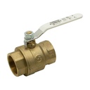 1-1/4" IPS Brass Full Bore Ball Valve