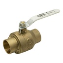 1/2" CXC Brass Full Bore Ball Valve