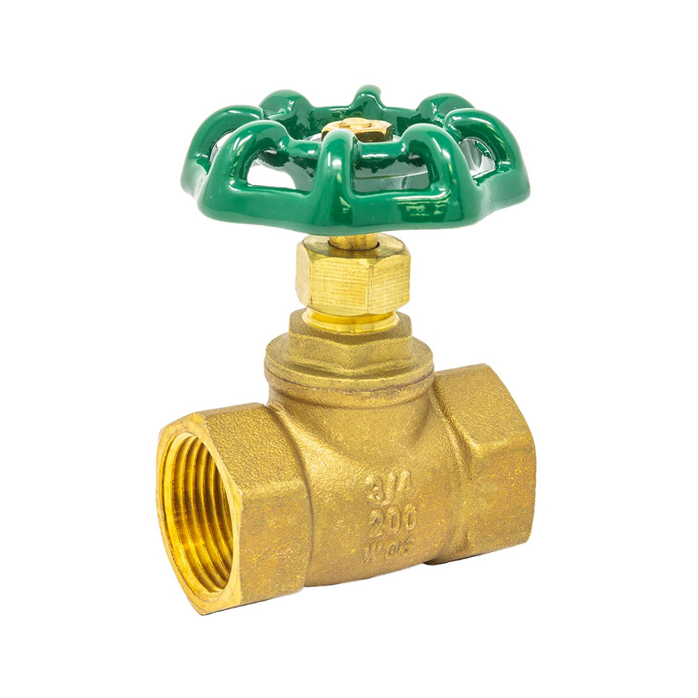 1" IPS Brass Stop Gate Valve
