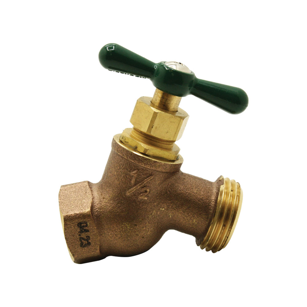 3/4" FIP x 3/4" GHT No-Kink Brass Hose Bibb
