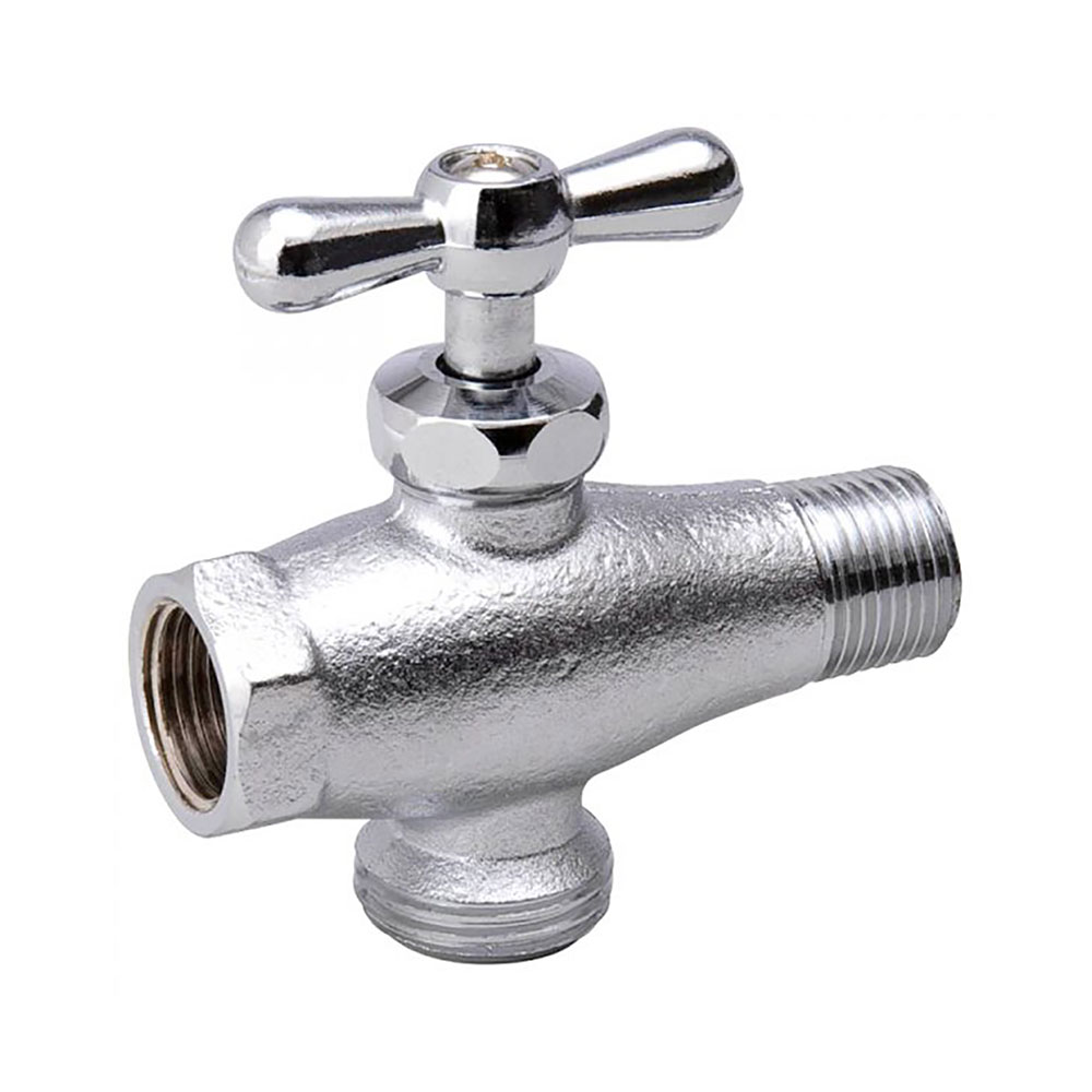 250 - 1/2 FIP x 1/2 MIP x 3/4 GHT Down By-Pass Washing Machine Valve