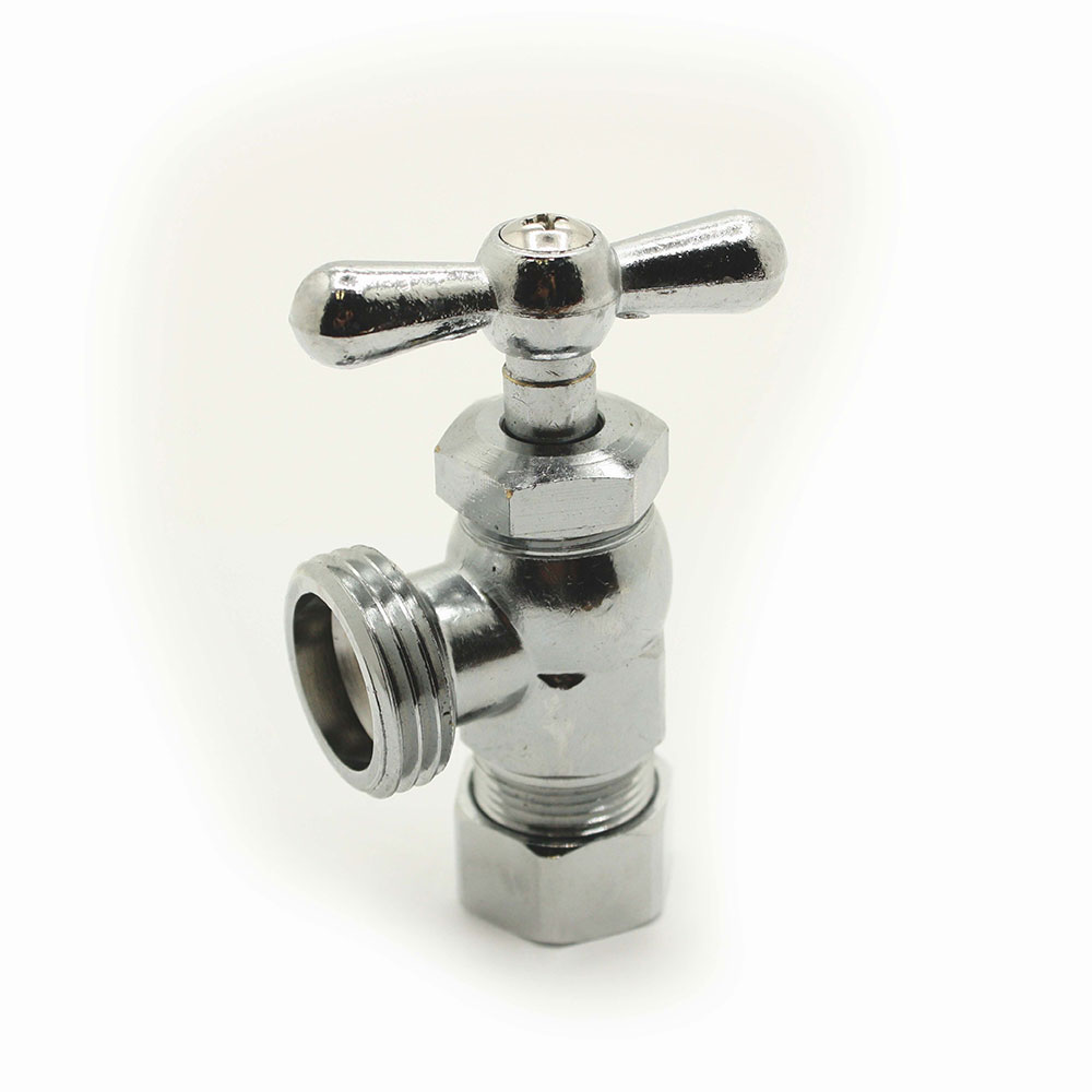5/8" Comp.  x 3/4" Male GHT Front Handle Washing Machine Valve