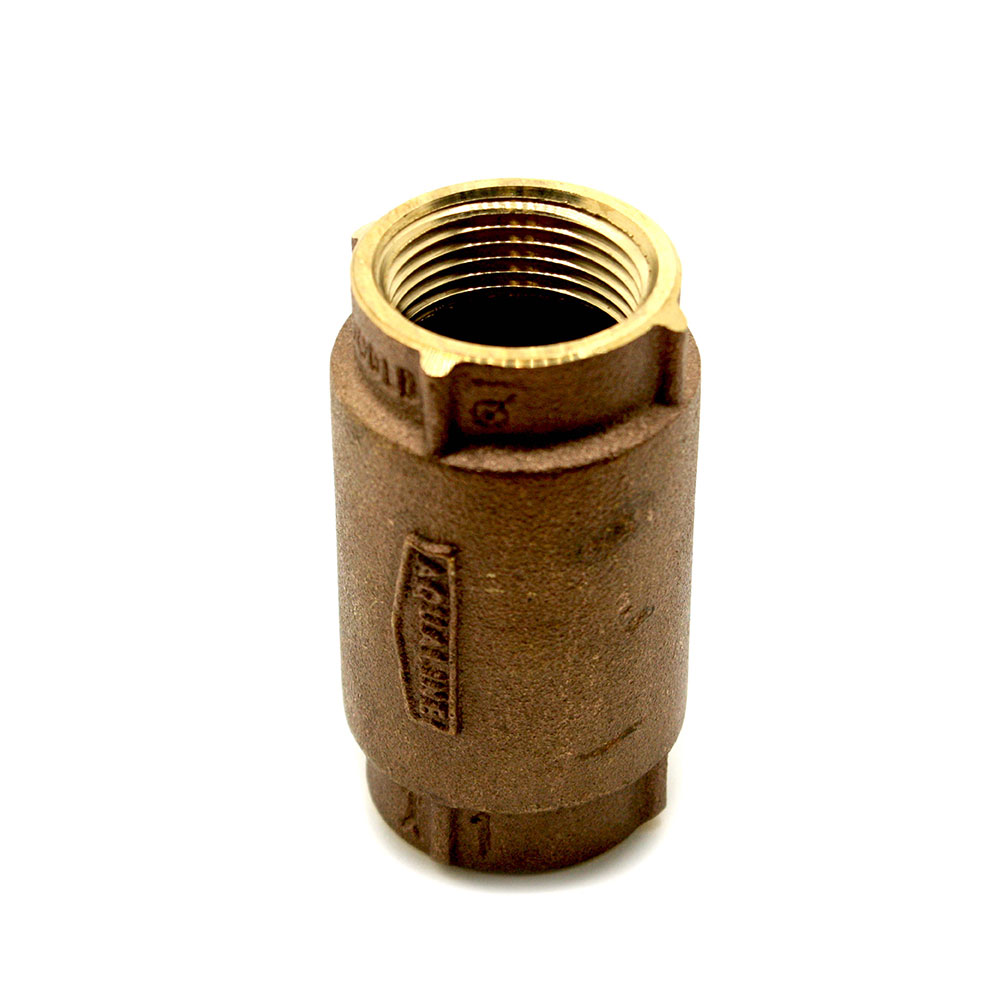 1/2" Threaded Brass Spring Check Valve