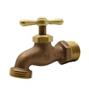 3/4" MIP x 3/4" GHT SSS Brass Hose Bibb